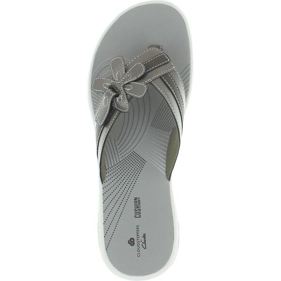 Clarks Women's Brinkley Flora Lightweight Ortholite Thong Flip Flop Sandal New - Picture 1 of 3